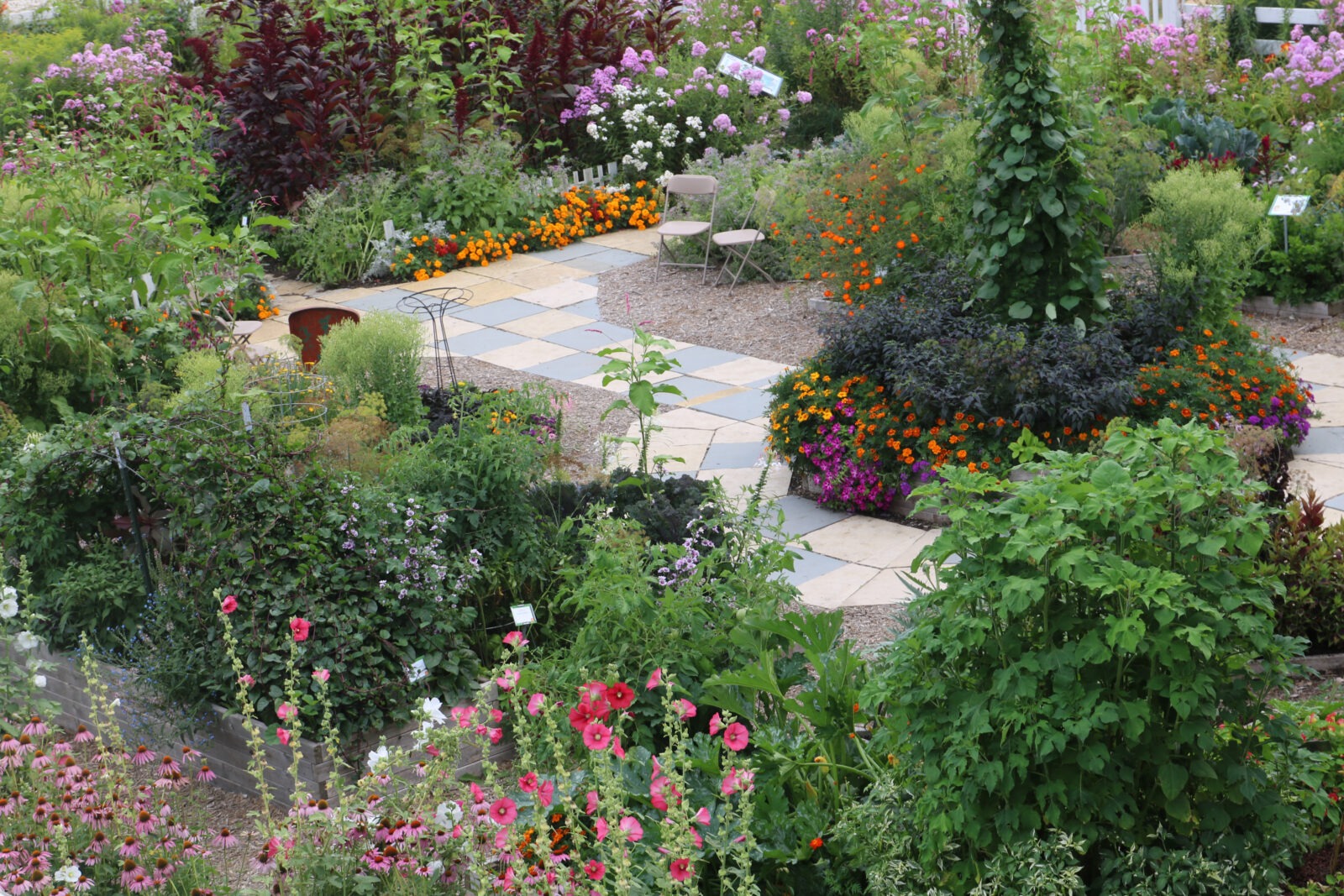 dianes_garden A beautiful garden with many varieties of vegetables and flowers